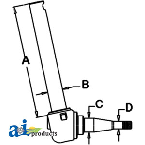 UM01020    Spindle-Left or Right---Replaces 511606M91